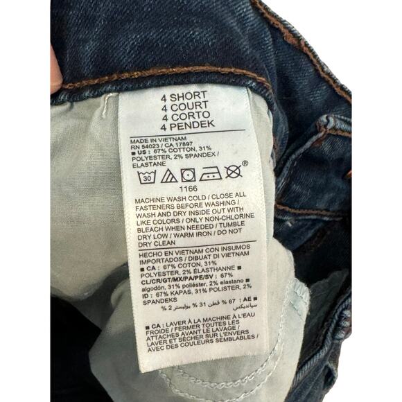 Old Navy Women's Jeans Mid-Rise Pop Icon Skinny Denim Stretch Dark Blue Size 4 - Picture 10 of 10